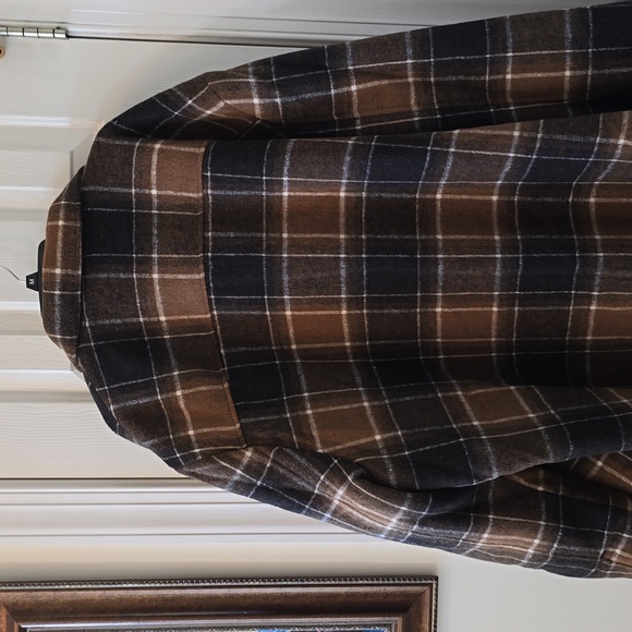 SHAQUILLE O'NEAL MENS BIG AND TALL "HONEY PLAID" FULL-ZIP JACKET COAT SIZE 4XLT - Picture 9 of 12